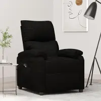 Prolenta Maison Exclusive - Fauteuil relax électrique noir tissu