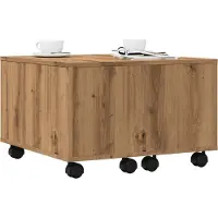 Prolenta Maison Exclusive - Table basse en chêne artisanal 60x60x38 cm Matériau dérivé du bois
