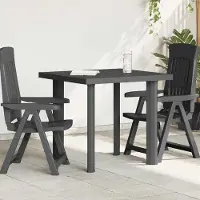 Prolenta Maison Exclusive - Table de jardin anthracite 80x75x72 cm en plastique