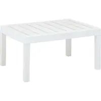 Prolenta Maison Exclusive - Table de jardin blanche 78x55x38 cm en plastique