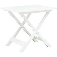 Syfax Table pliable de jardin Blanc 79x72x70 cm Plastique