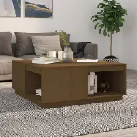 Prolenta Maison Exclusive - Table basse brun miel 100x101x40,5 cm Bois massif Pin