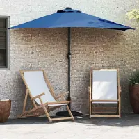 Prolenta Parasol de jardin exclusif - Dimensions : 294 x 150 x 224 cm - Matériaux : polyester et acier