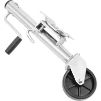 StarTech.com Roue jockey pour remorque - Pivotante - Réglable en hauteur - Roue de 15 cm - Capacité de charge 544 kg - Poids lourd - Argent
