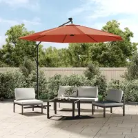 Prolenta Maison Exclusive - Tissu de remplacement pour parasol déporté Terre cuite 350 cm