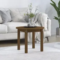 Prolenta Maison Exclusive - Table basse brun miel Ø 55x45 cm Bois massif Pin