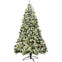 StarTech.com Sapin de Noël artificiel - Sapin de Noël LED - Lumières LED - Support métallique - Aiguilles en PVC - Vert