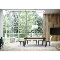 Itamoby - Table extensible 180/284x90 cm Rio noyer pieds anthracite