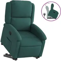 Syfax Fauteuil inclinable vert foncé tissu