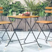 The Living Store Table de bistrot 55x54x71 cm Acacia massif