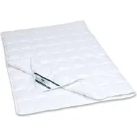 F.a.n. Frankenstolz Couette matelassée en microfibre, facile à laver, facile d'entretien, de haute qualité, résistante, douce pour la peau, 100 x 135 cm, blanche