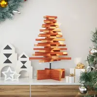 Prolenta Maison Exclusive - Sapin de Noël à décorer Brun cire 60 cm Bois massif Pin