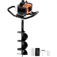 StarTech.com Tarières 43CC - Tarières pour pieux Ø200x800mm - Tarières pour le jardin et le bâtiment - Tarières haute performance