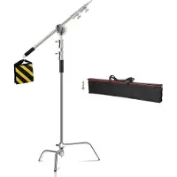 OEM Stand C pour la photographie, hauteur réglable 2,6 m, construction durable en acier inoxydable, sac de transport transversal 2.6M