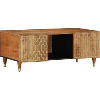 Syfax Table basse 100x54x40 cm bois de manguier massif