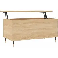 Syfax Table basse Chêne sonoma 90x44,5x45 cm Bois d'ingénierie
