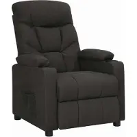 Prolenta Maison Exclusive - Fauteuil relax noir tissu