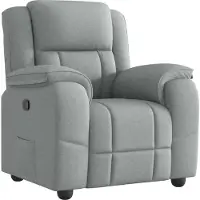 Syfax Fauteuil inclinable Gris clair Tissu