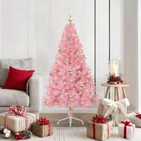 vidaXL Best Möbel Arbre de Noël artificiel pré-éclairé Rosa 150 cm PVC - Arbres de Noël artificiels Cloris Nouveau5019732 2parcel
