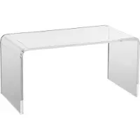 StarTech.com Table d'appoint - Table acrylique transparente 813 x 401 x 414 mm - Idéale pour le salon, la chambre, le bureau - Table basse pour boissons, repas, snacks