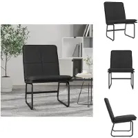 vidaXL Fauteuil Lounge Noir 54x75x76 cm Similicuir - Fauteuil