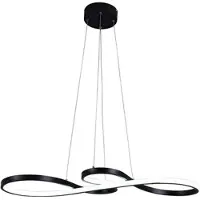 OEM Lampe à suspendre, design nordique, éclairage intérieur LED, noir L75cm 50W, blanc froid