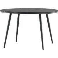 Furnlux Classic Table à manger d'extérieur FURNLUX Break Noir 120 cm / Couleur principale : noir / Dimensions : 120 x 120 x 74 cm