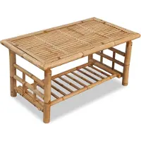 vidaXL Table basse en bambou 90x50x45 cm - Table basse - Tables basses - Tables d'appoint