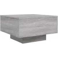 Syfax Table basse sonoma gris 55x55x31 cm bois d'ingénierie