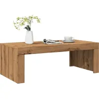 Prolenta Maison Exclusive - Table basse en chêne artisanal 102x50x35 cm Matériau dérivé du bois
