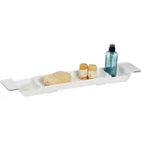 Northio Étagère coulissante pour baignoire