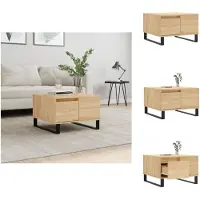 vidaXL Table basse Chêne Sonoma 55x55x36,5 cm Bois composite - Tables basses