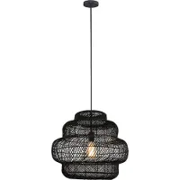 HOME DELUXE Suspension en rotin SIA - Noir | Suspension, rotin, suspension noire