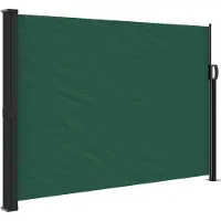 Syfax Auvent latéral rétractable vert foncé 140x300 cm