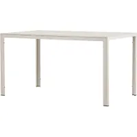 Furnlux Classic FURNLUX Table à manger d'extérieur Mirko Beige 80cm / Couleur principale : Beige / Dimensions : 80 x 140 x 74 cm