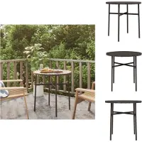 vidaXL Table d'appoint Marron 45 cm Poly rotin - Tables de jardin