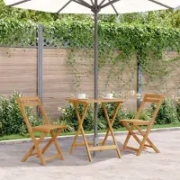 Prolenta Maison Exclusive - Table de jardin pliante 60 x 60 x 75 cm en bois massif d'acacia