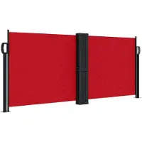 Syfax Auvent latéral rétractable rouge 100x600 cm