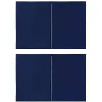 Syfax Paroi de tente de réception 2pcs avec fermeture éclair PE Bleu