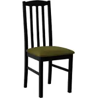 Mirjan 24 Chaise de salle à manger rembourrée EDON 12 - noir / olive foncé