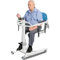 OEM Chaise de transfert pour patient, réglable de 42 à 77 cm, capacité de charge 120 kg, 40 x 42,4 cm