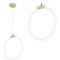 Toolight Lampe Suspendue Led G020-CP Gold