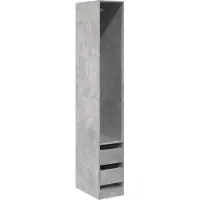 Syfax Garde-robe gris béton 30x50x200 cm bois d'ingénierie