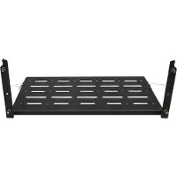 StarTech.com Tablette rabattable pour hayon - Pour Wrangler JK 2007-2017 2/4 portes & Unlimited 4 portes - Acier inoxydable - Forme L - Capacité de charge 34 kg - Noir