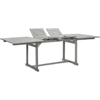 Prolenta Maison Exclusive - Table de jardin (160-240) x 100 x 75 cm en bois massif d'acacia