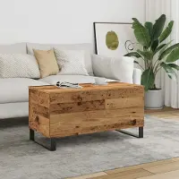 Prolenta Maison Exclusive - Table basse aspect bois ancien 90x44,5x45 cm Matériau dérivé du bois