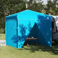 vidaXL Tente pop-up simple Bleu 250 x 250 cm Tissu - Pavillons & Tentes de réception FR4281668 1parcel