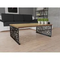 Mirjan 24 Table basse DORLIP 3 – noir mat / imitation chêne