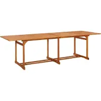 Syfax Table à dîner de jardin 280x90x75 cm Bois d'acacia massif