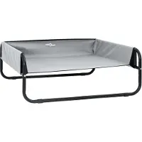 Syfax Lit pour Chien Gris clair 57 x 57 x 24 cm Acier